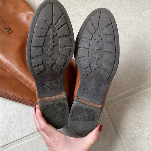 Sam Edelman Penny Tan Leather Knee-High Boots - Picture 9 of 13